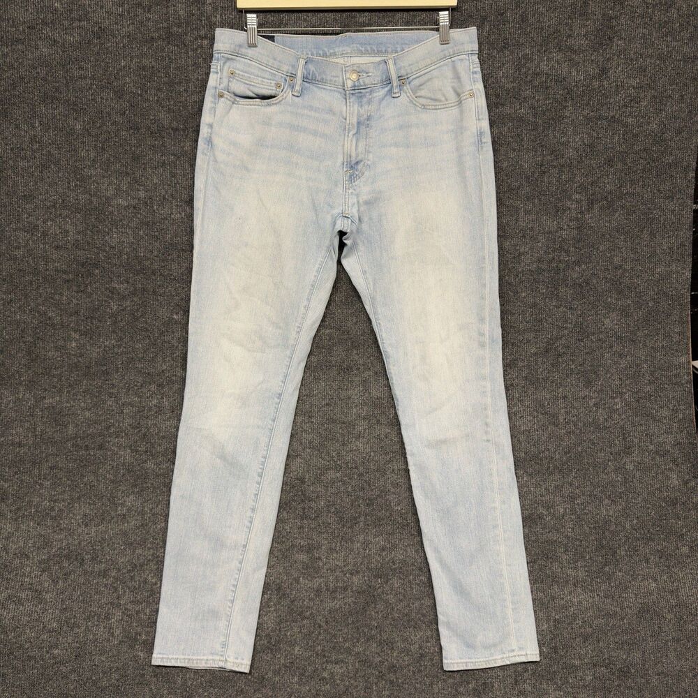 Abercrombie & Fitch Felix Super Skinny Jeans Men 33x32 Stretch Light Wash Denim